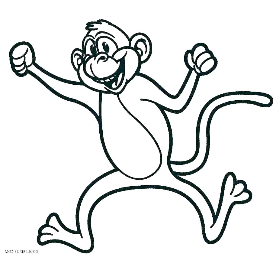 914x850 Cartoon Monkey Coloring Pages Monkey Drawing Cute Cute Monkey