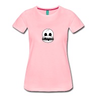 190x190 Monkey Emoji Skull Women's Premium T Shirt Spreadshirt
