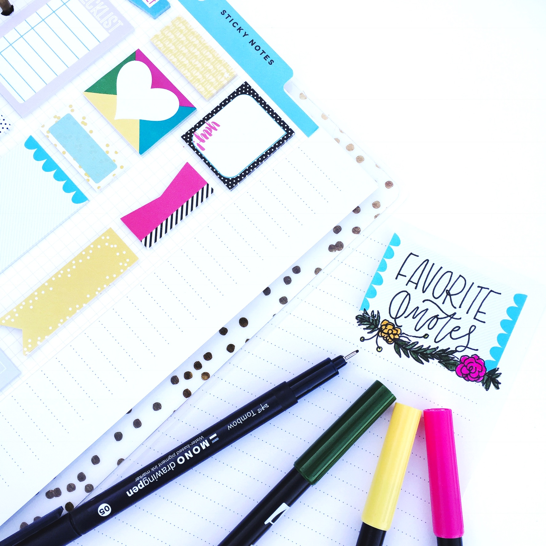 1774x1774 lettering quotes with the tombow mono drawing pen