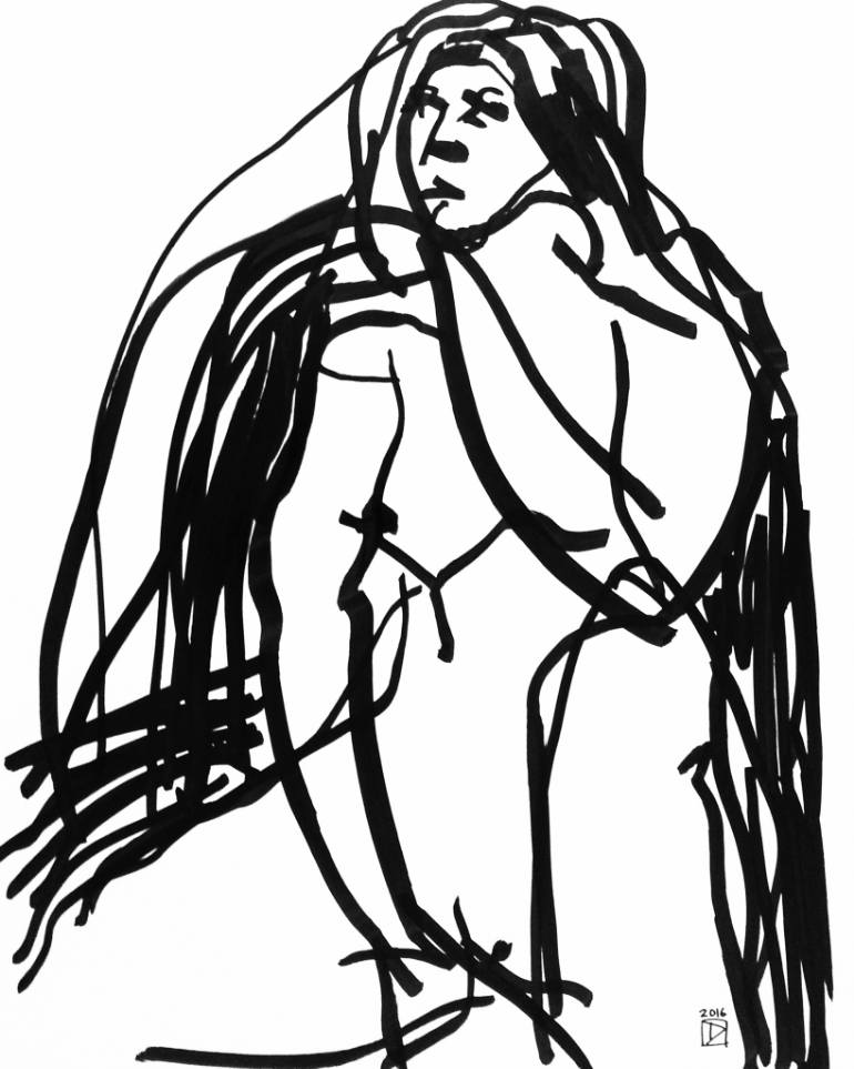 770x963 mono mood vii drawing