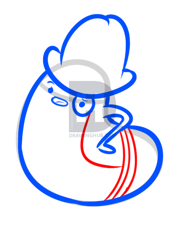 602x720 How To Draw Bellamy Bug, Adventure Time, Step