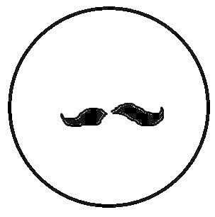 303x306 Monocle And Moustache Mirror How To Make A Wall Mirror Drawing