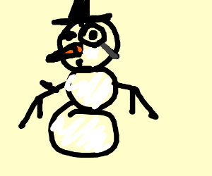 300x250 Snowman With A Monocle