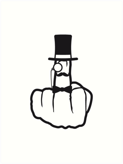 413x549 sir gentleman mustache mustache monocle glasses cylinder hat fly