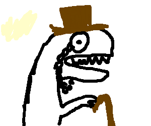 300x250 A T Rex With A Top Hat, Monocle, And Cane