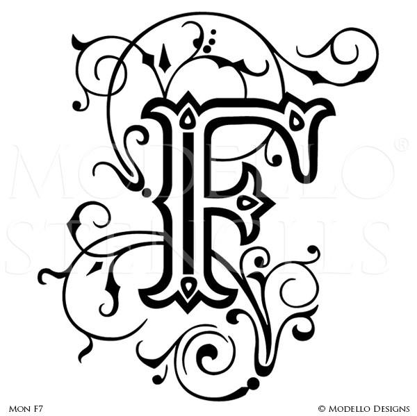 600x599 Monogram Wall Art