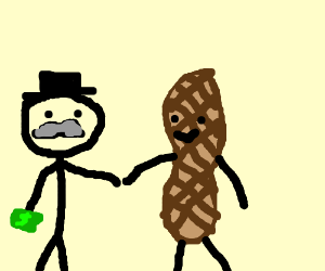 300x250 Monopoly Man Meets Mr Peanut