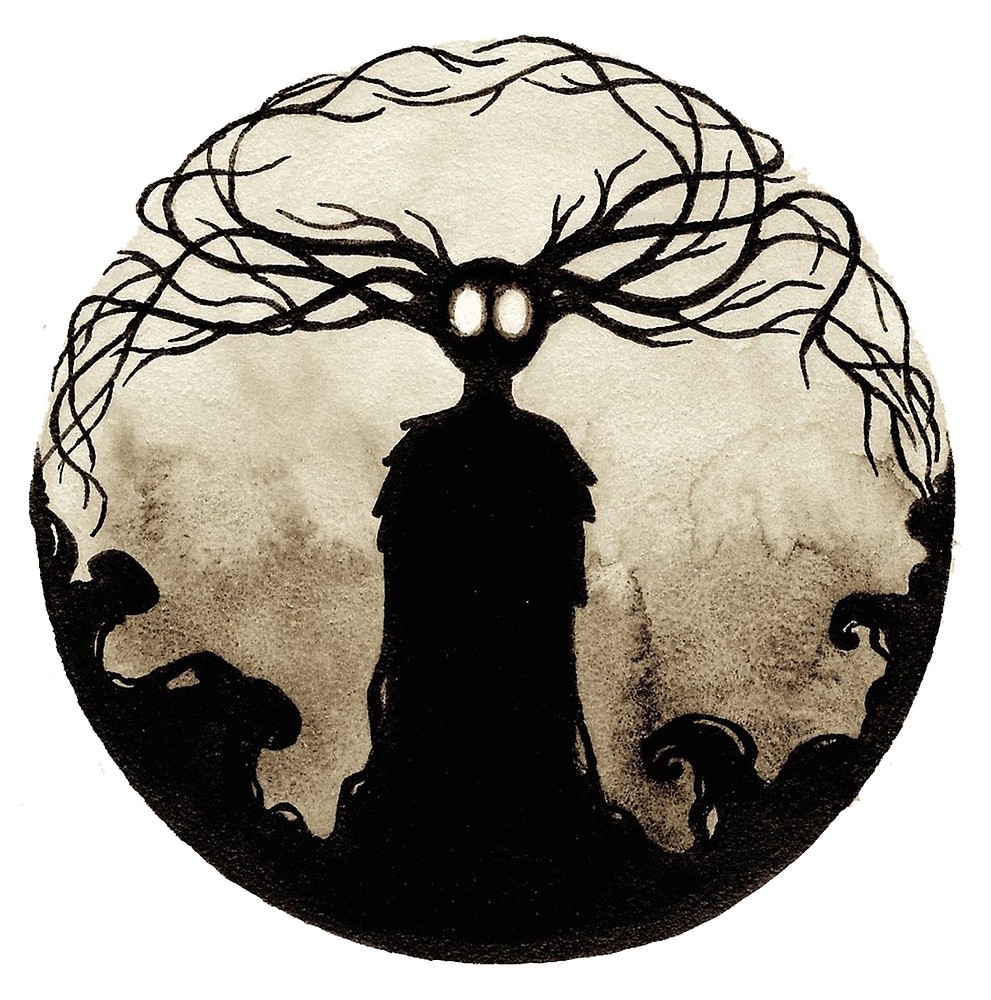 991x1000 Dark Monster Drawing