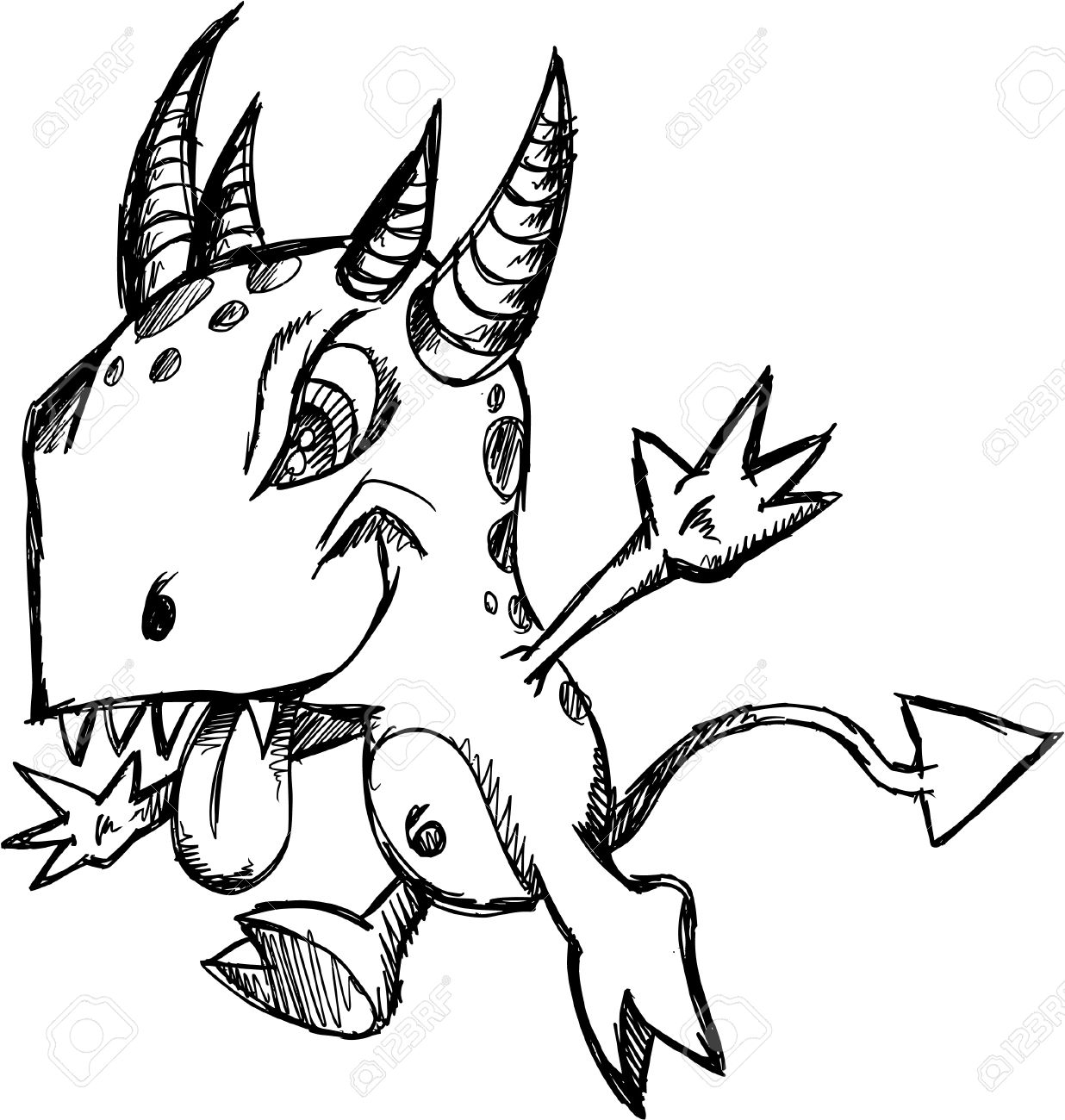 Monster Drawing Free download on ClipArtMag