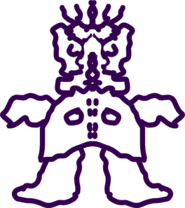 264x297 Strange Monster Drawing Clip Art