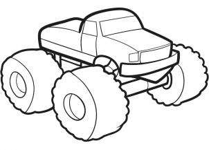 302x217 How To Draw A Monster Truck For Kids, Step