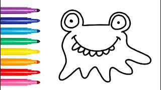 320x180 Monster Drawing Video Clip