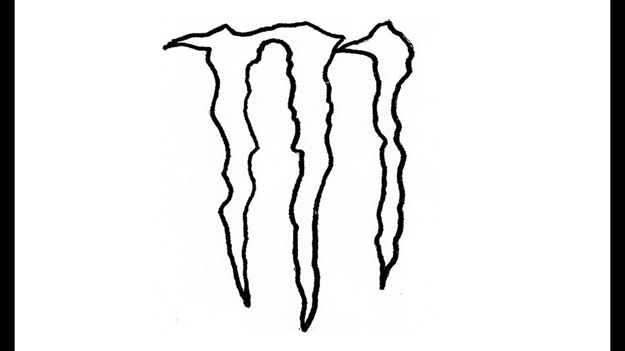 1280x720 How To Draw The Monster Energy Logo