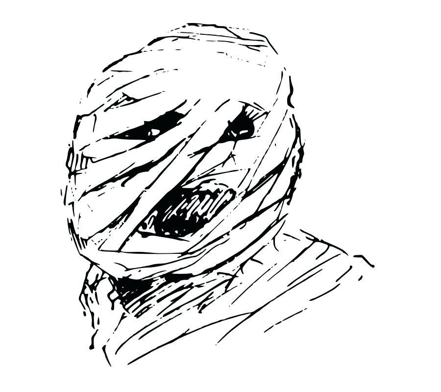 900x800 how to draw a mummy face drawing mummy home improvement store near