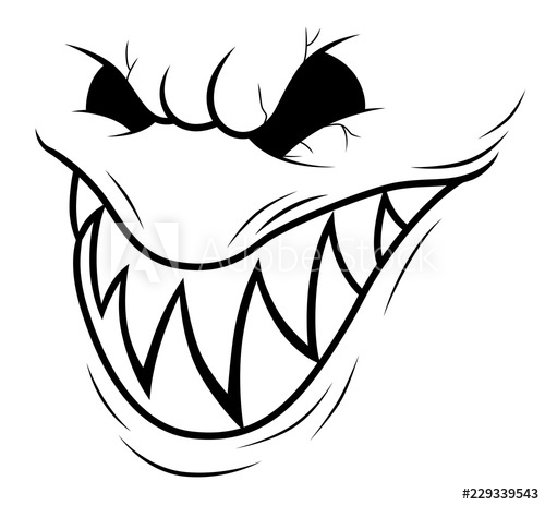 500x463 Smiling Monster Face