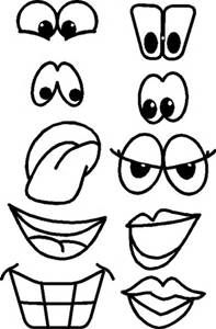 197x300 Printable Monster Face Cut Outs