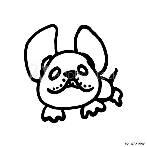 500x500 Hand Drawn Monster Doodle Sketch Style Icon Decoration Element