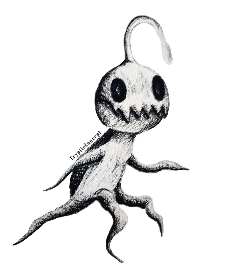 794x968 Lantern Monster Hand Drawn Vinyl Sticker Etsy