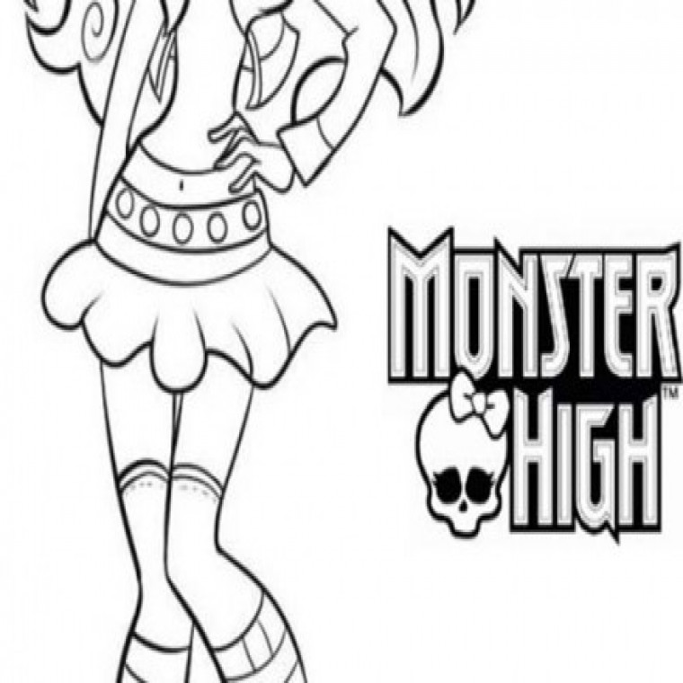 760x760 Coloriage Monster High Clawdeen Wolf Coloriage Clawdeen