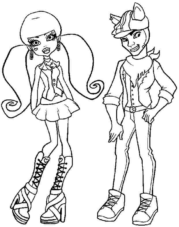 621x787 monster high draculaura coloring pages printable