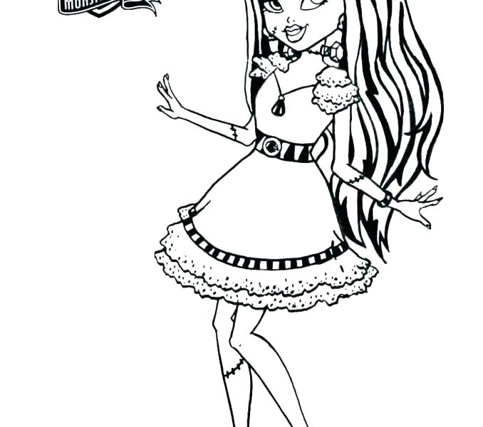 678x600 draculaura coloring