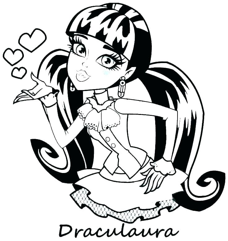 736x776 Monster High Coloring Pages For Girls Printable Downloadable Free