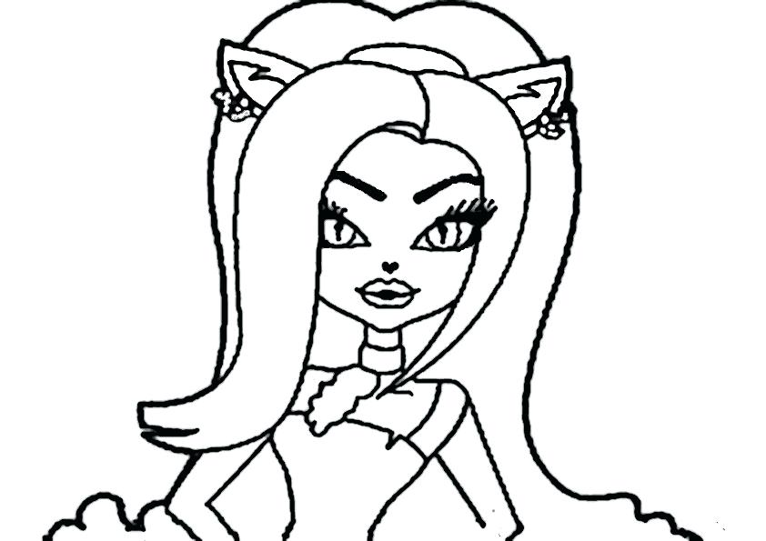 842x595 Monster High Honey Swamp Coloring Pages Online Printable Halloween