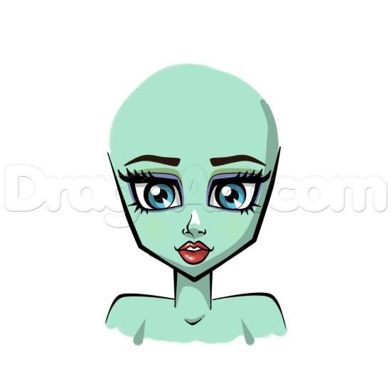 550x550 Monster High Face Drawing Lesson Step Drawingpainting