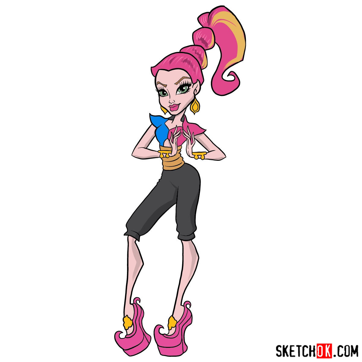 1200x1200 How To Draw Gigi Grant From Monster High