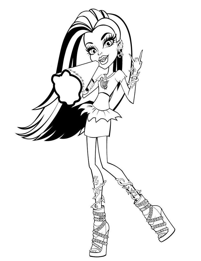 820x1060 Monster High Coloring Pages