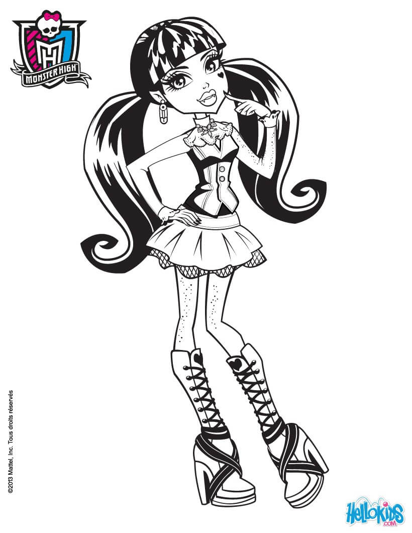 820x1060 Printable Monster High Coloring Pages