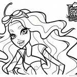150x150 Toralei Stripe From Monster High Coloring Pages Line Drawing