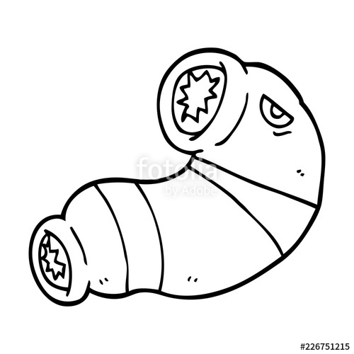 500x500 Line Drawing Cartoon Monster Leech Stock Image And Royalty Free