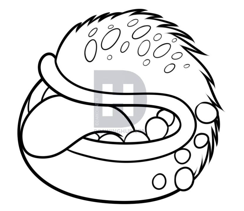 830x720 How To Draw Maw From My Singing Monsters, Step