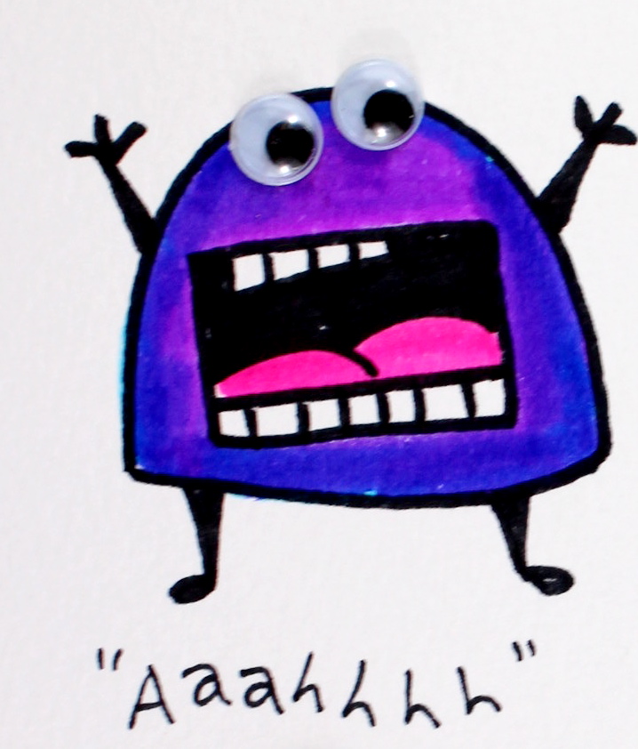 718x842 How To Draw A Candy Monster!