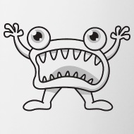 190x190 Monster Halloween Gift Mouth Teeth Cartoon Mug Spreadshirt