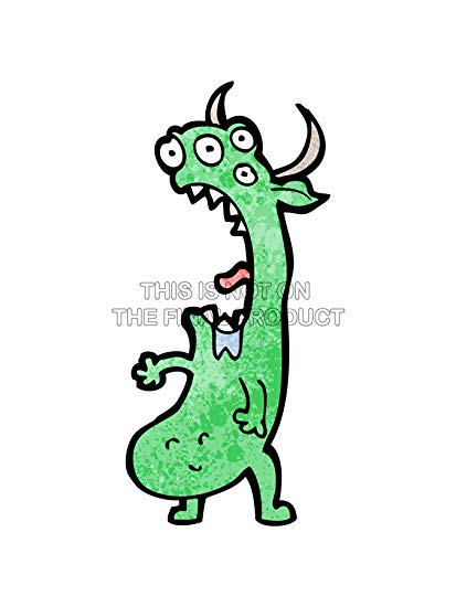 413x550 Painting Drawing Green Cartoon Monster Sharp Teeth