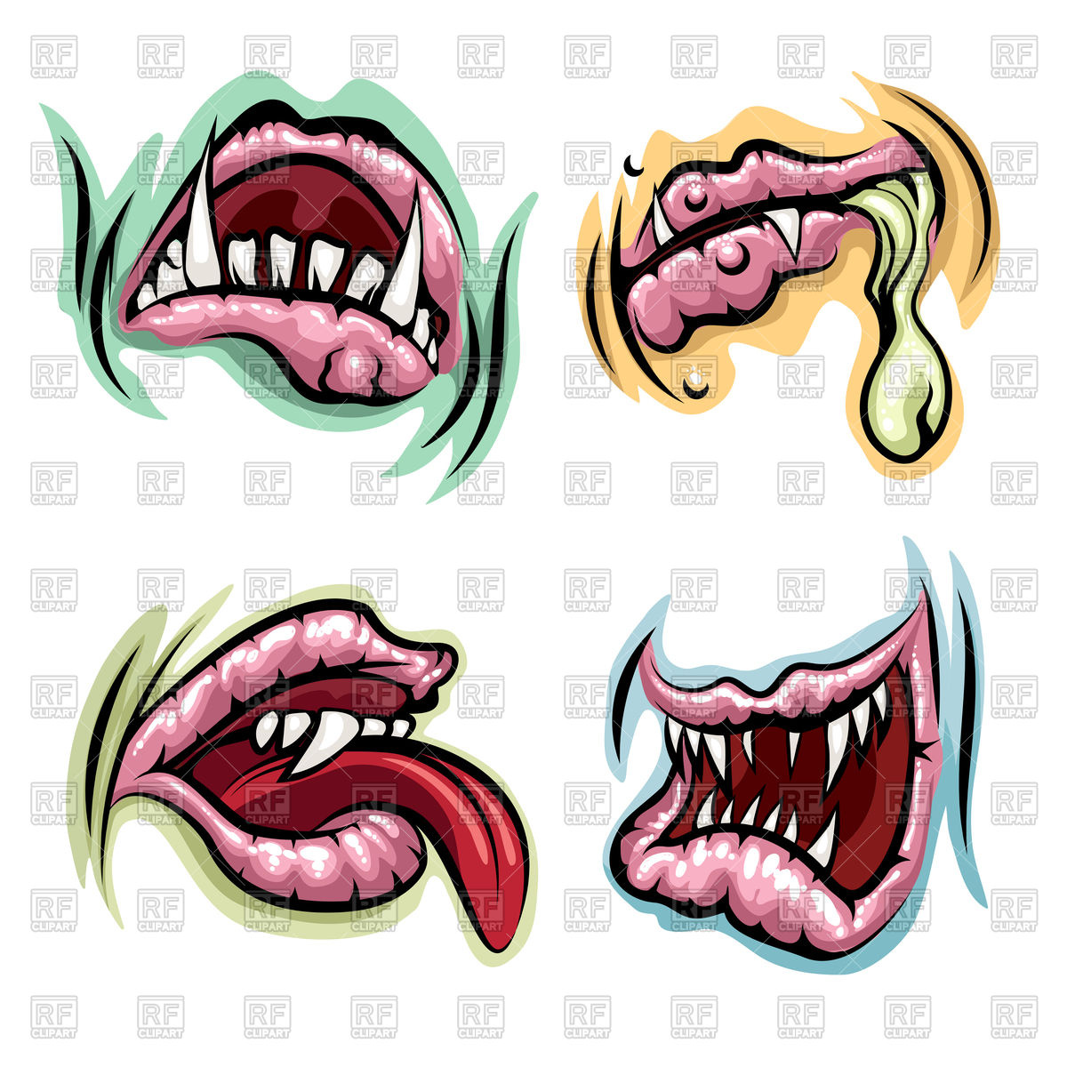 1200x1200 Collection Of Free Teeth Clipart Monster Amusement Clipart