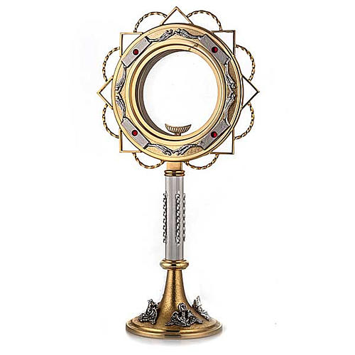 500x500 gold plated monstrance with silver inserts online sales
