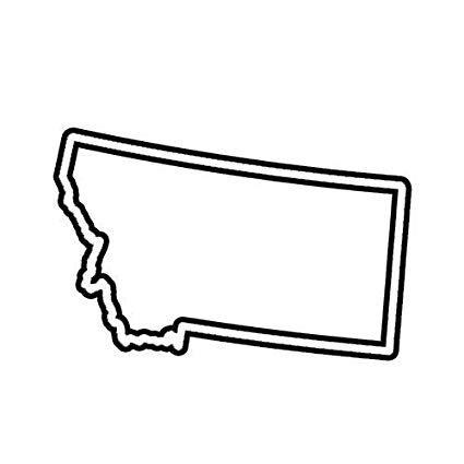 425x425 Ion Graphics Magnet Montana Outline Magnetic Vinyl
