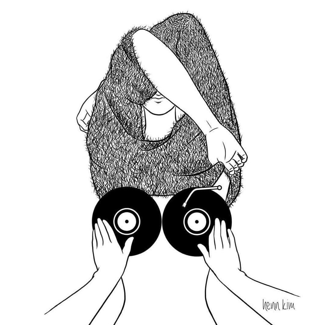 1080x1080 Dj Drawing Free Download