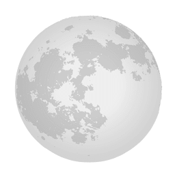 256x256 Moon Drawing With Clouds