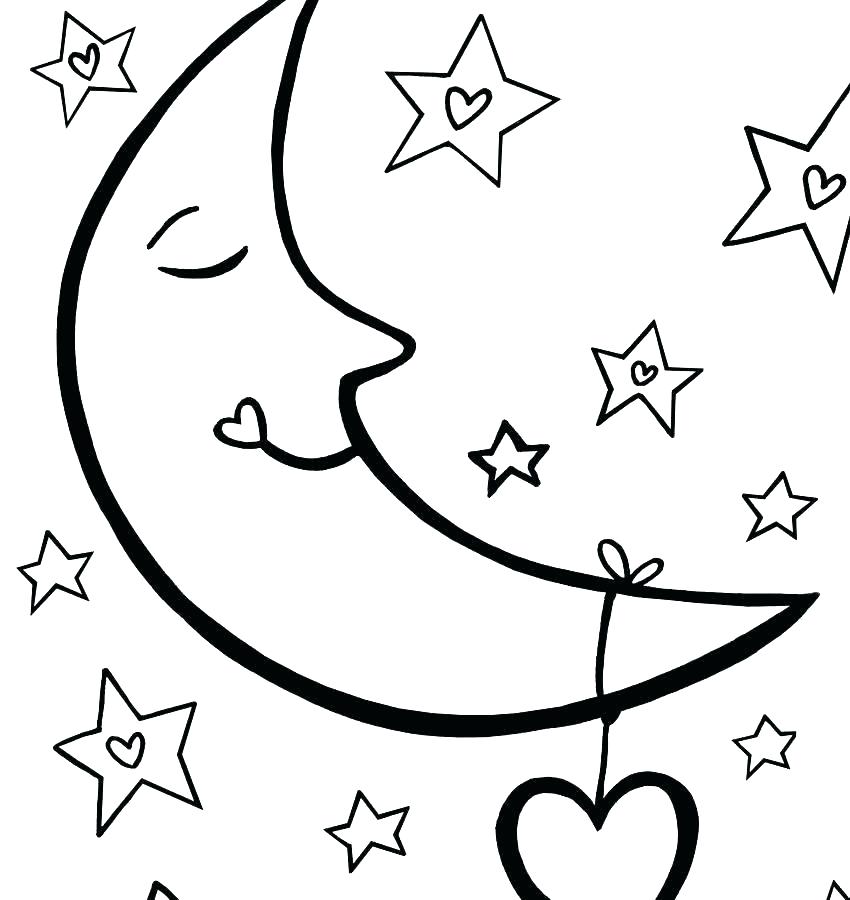 850x900 Moon Coloring Pages Crescent Moon Coloring Pages Pictures Sailor