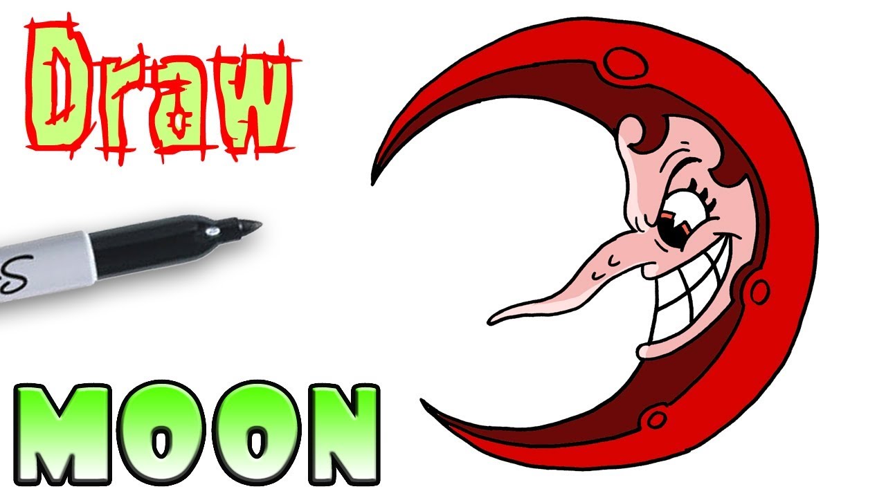 1280x720 How To Draw Hilda Berg Moon Cuphead