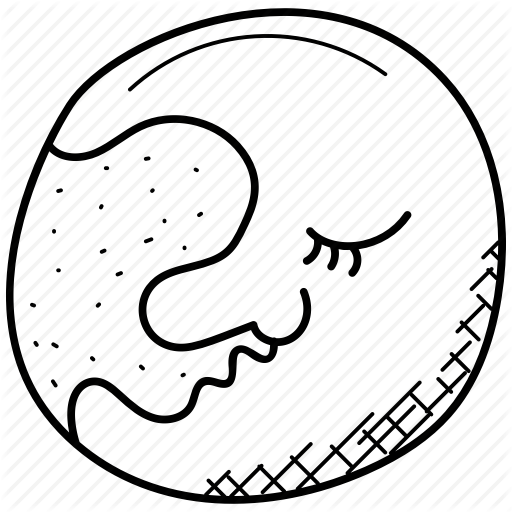 512x512 crescent cartoon, dreaming moon, moon cartoon, moon character