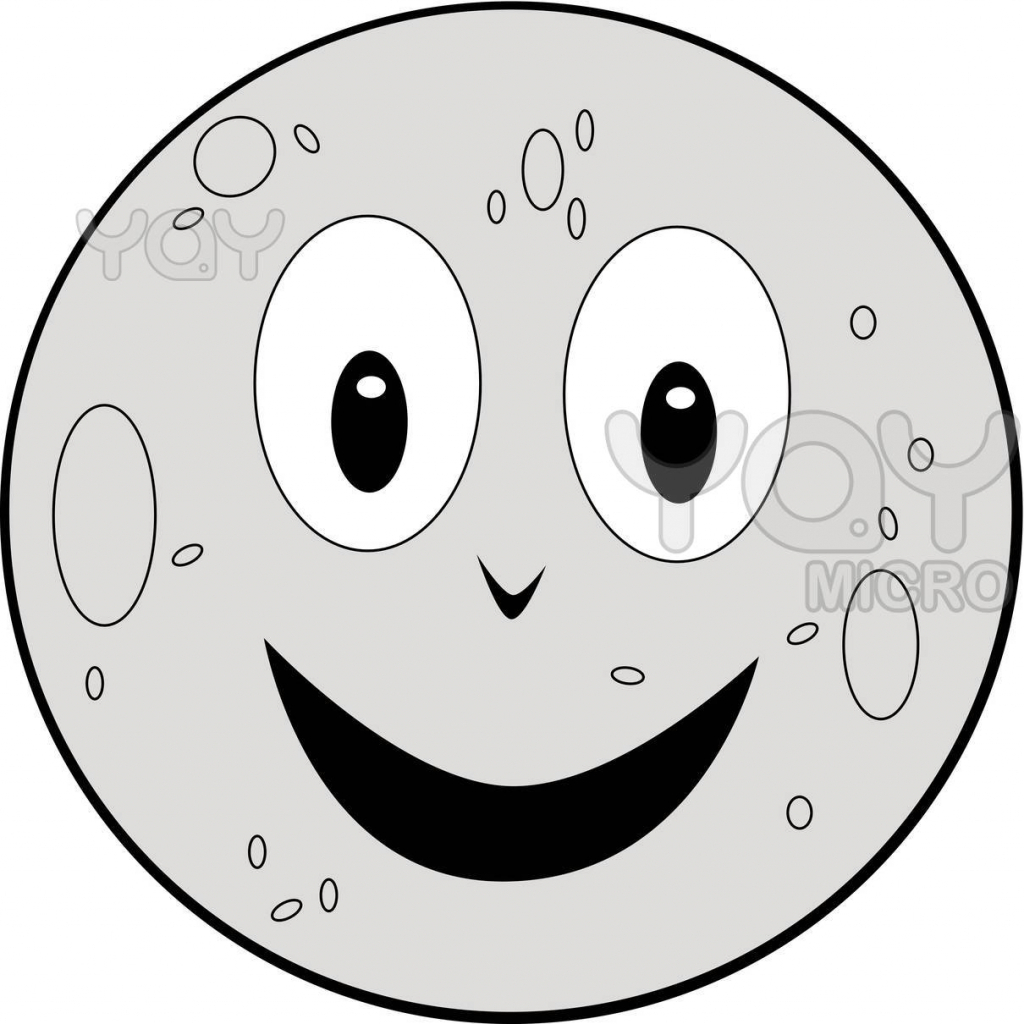 1024x1024 Huge Collection Of 'moon Drawing Cartoon' Download More Than