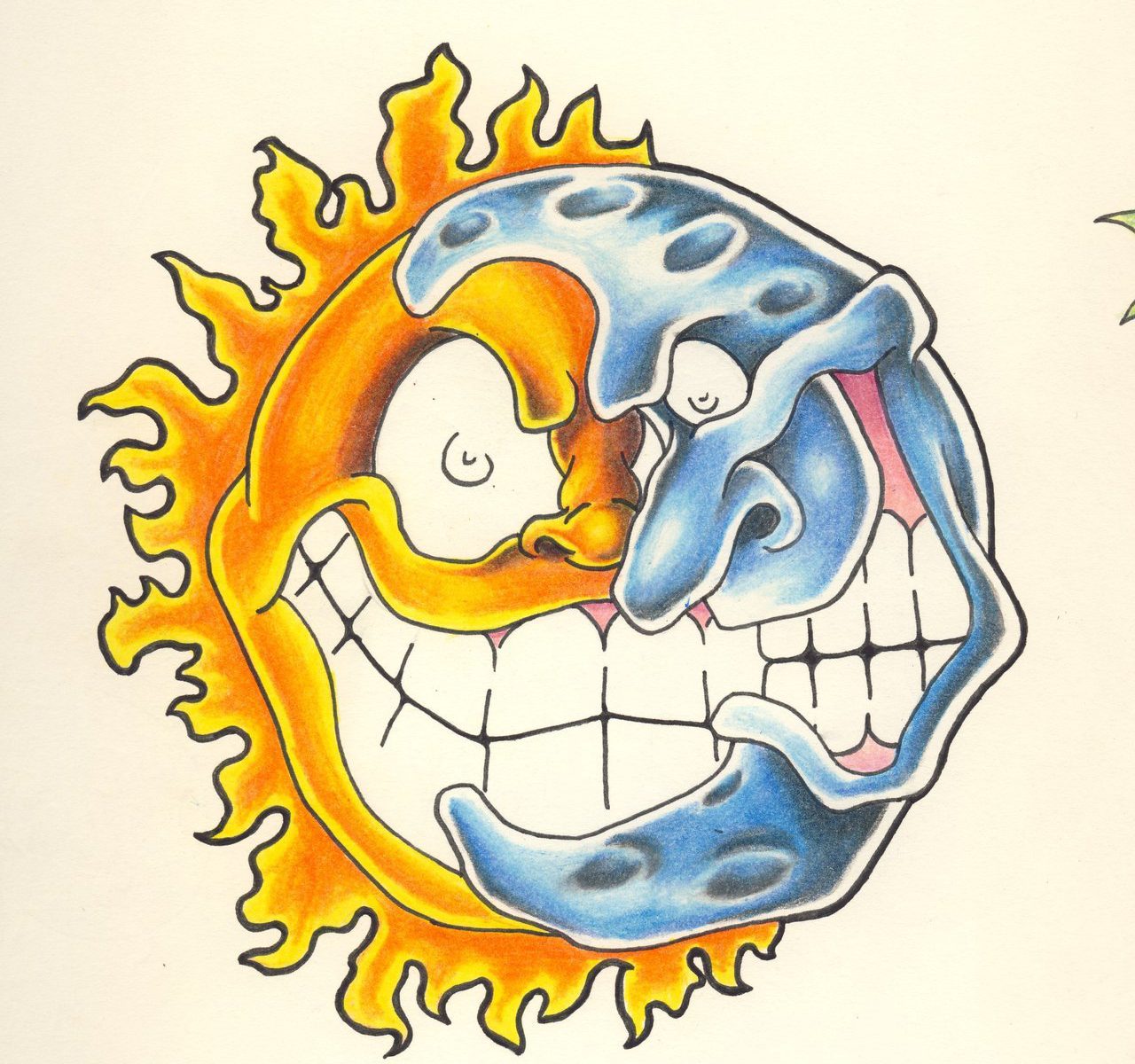 1280x1200 Trippy Sun And Moon Drawing Btte Me Drawings Impressive Coloring