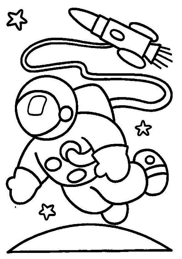 600x852 Astronaut Clipart Moon Drawing