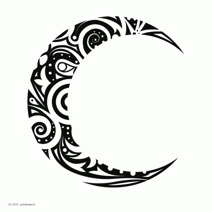 Moon Drawing Tattoo | Free download on ClipArtMag
