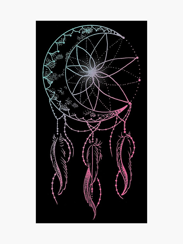 750x1000 moon catcher crescent moon dreamcatcher photographic print